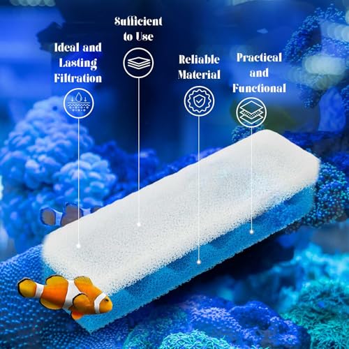 Threlaco 24 Pcs Compatible with Fluval 406/407 Aquarium Filters Sponge Set, Including Foam Pad, Water Polishing Pad, Foam Max, for Replacement Filter Media (Compatible with Fluval 406/407) - style: 406/407