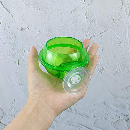 AUEAR, 2 Pack Reptiles Suction Cup Feeder Chameleon Feeding Food Cricket Bowl Water Dish Gecko Ledge Supplies Accessories for Lizard Bearded Dragon