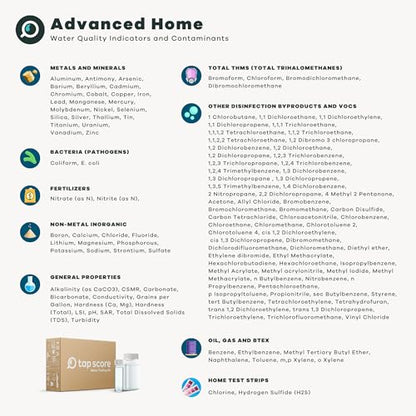 Advanced Home Water Test Kit | Well or City | EPA Certified Drinking Water Labs | Tests for: 116 Analytes, incl. Lead, Copper, Hardness & Alkalinity and More | #1 Best Home Water Test - Wirecutter