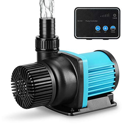 3170 GPH Aquarium 24V DC Water Pump with Controller, Submersible Return Pump for Fish Tank,Aquariums,Fountains,Sump,Hydroponic,Freshwater and Marine Water Use (3170GPH,86W,20.3FT) - size: 3170GPH,86W,20.3FT