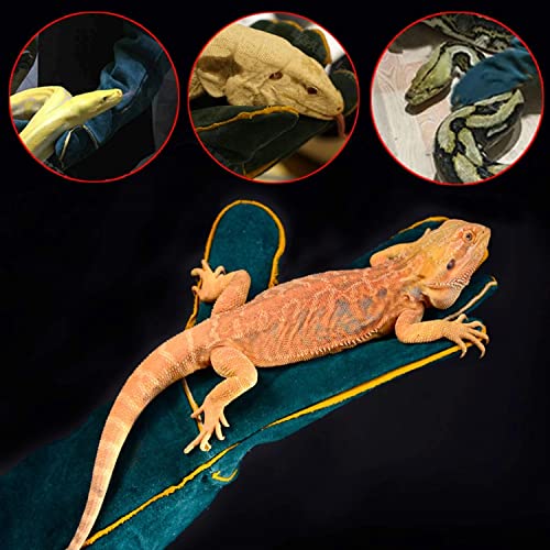 Animal Handling Gloves Bite Proof,23.7 inch Leather Bite Proof Gloves for Grabbing Reptile, Grooming, Trips to Vet. Puncture & Scratch Resistant, Bite Proof for Cat Dog Bird Falcon Livestock Snake