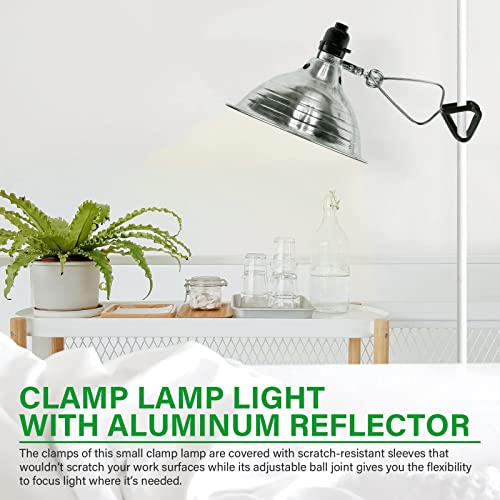 Simple Deluxe Clamp Lamp Light Socket with 8.5 Inch Aluminum Reflector, Suit for Max 150 Watt Lamp (No Bulb Included) with 18/2-Gauge 6 Feet Cord, 1-Pack - size: 8.5 Inch (150 Watts), style: 1-Pack