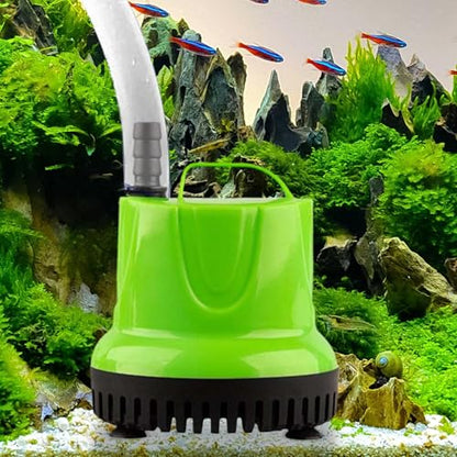Submersible Aquarium Pump Quiet Filter System Circulation Device | Fountain Water Pump Suction Cup Drainage for Outdoor Garden Pool Sump Hydroponic Irrigation Terrarium