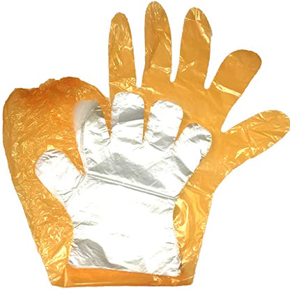 100 Pcs Field Dressing Gloves - Extra Long Disposable Deer Hunting Kit for Gutting and Field Dressing - color: Orange