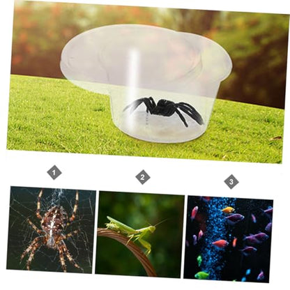 POPETPOP 10pcs Reptile Breeding Box Lightweight and Feeding Container for Snakes Turtles Spiders and Lizards Habitat for Easy Observation and Care