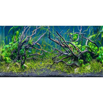 AWERT 48x24 inches Tropical Fish Tank Background River Bed & Lake Aquatic Plant Undersea Tree Branch Aquarium Background Vinyl - size: 48x24in/120x60cm