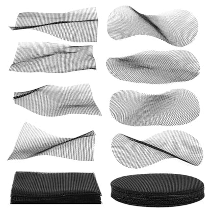 50pcs Flower Pot Hole Mesh Pad, 4 Inch Round/Square Flower Pot Mesh Screen Bonsai Bottom Drainage Grid Mesh Plant Pot Screen Mesh Mat for Garden Potted Plants to Prevent Soil Loss