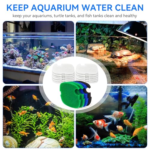 HW-303B Canister Filter Pads Compatible with SUNSUN HW-303B/703B, CF Series Canister Filter Replacement Parts for Aquatop Canister Filter Canister Filter Media for Aquarium Fish Tansk Turtle Tank