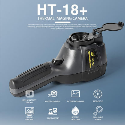 256X192 Higher IR Resolution HT-18+ Handheld Thermal Camera from HTI -18 Newest Update, IR Resolution Improved to 256x192 with 25 HZ, 300,000 Pixels, Easy to Read 3.2" Color Display, Includes Battery