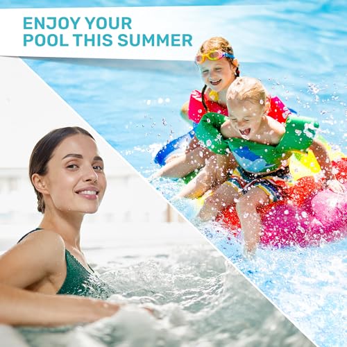 Pool Test Strips 8-in-1, 150 Quick and Accurate Pool and Hot Tub Test Strips - Pool Water Testing Kit for Chlorine, Bromine, pH, Hardness, More - All in 1 Swimming Pool Test Strips by JNW - style: 150 STRIPS - 8 IN 1 POOL TEST STRIPS