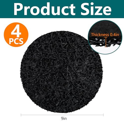 EBaokuup 4 Pcs Plant Pot Drainage Insert Discs, 9 Inch Thickened Mesh Pot Drainage Discs, Lightweight Planter Pad Insert to Prevents Soil Loss Indoor Outdoor - color: 9 Inch-4 Pcs