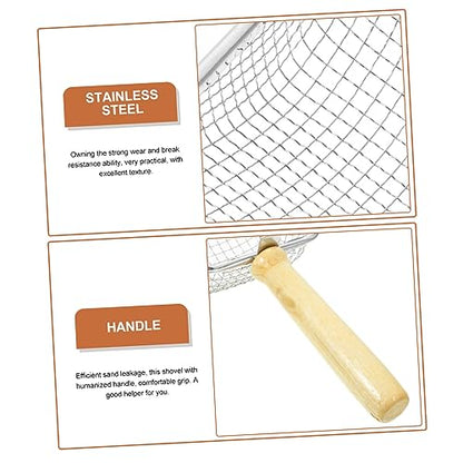 GANAZONO Stainless Steel Cat Litter Scoop Handle Lightweight Design for Easy Cleanup of Cat and Reptile Waste Fine Mesh for Efficient Sifting for Litter Boxes and Reptile Containers