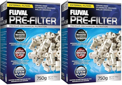 Fluval Pre-Filter Media - 750 grams/26.45 Ounces (Pack of 2) - size: 750 g (Pack of 2)
