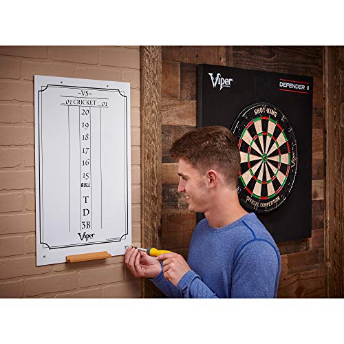 Viper Dry Erase Scoreboard, Cricket and 01 Dart Games, White - style: Large (23.5" H x 15.5" W)