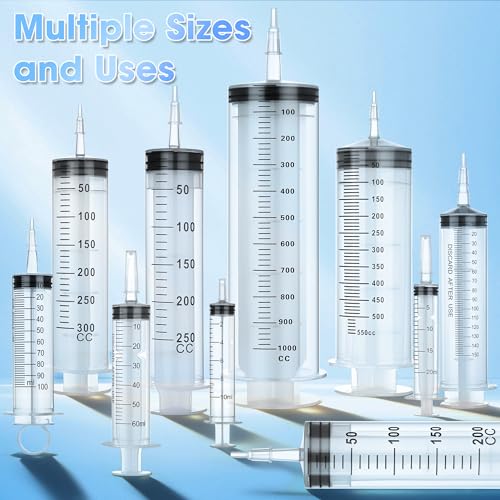 60ml Syringe for Liquids, Individually Wrapped, 5 Pack | Plastic Syringes for Liquids, Jello Shots, Precision Liquid Dispensing, DIY Craft & Resin Measuring - style: 60cc