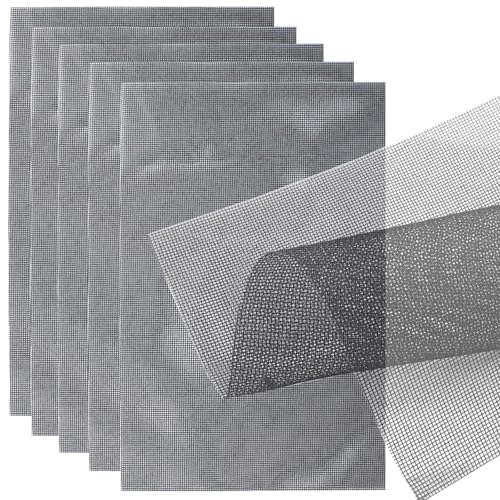 Flower Pot Hole Mesh Pad, 5 pcs, 11.8 x 7.8 Inch | Plant Pot Drainage Mesh Pad, For Garden Outdoor Potted Plants, Improve Water Flow, Protect Plant Roots