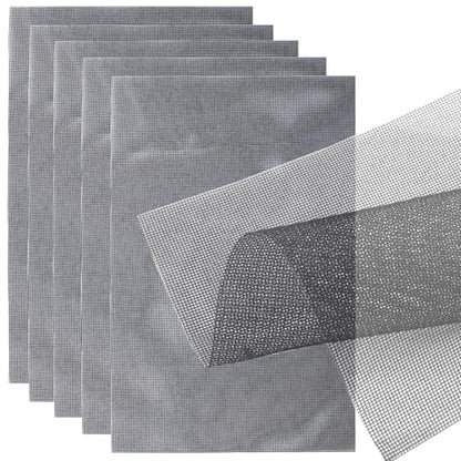 Flower Pot Hole Mesh Pad, 5 pcs, 11.8 x 7.8 Inch | Plant Pot Drainage Mesh Pad, For Garden Outdoor Potted Plants, Improve Water Flow, Protect Plant Roots