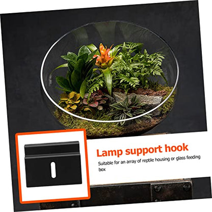 DOITOOL Reptile Tank Hook Durable Hanging Hook for Turtle Lizard Insect Feeding Box Easy Install Terrarium Accessory for Glass Tanks
