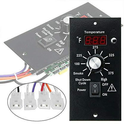 Digital Thermostat Controller, LED Display Temperature Control Panel Barbecue Grill Replacement Part, Replacement Thermostat Kit Parts Digital Pro Controller for All Traeger - size: without Probe Sensor