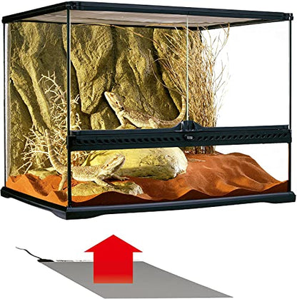Exo Terra Heat Mat, 8 Watt, Small | Reptile Terrarium Substrate Heater for Safe, Even Heating, Ideal for Tropical & Temperate Reptile Environments - size: Small