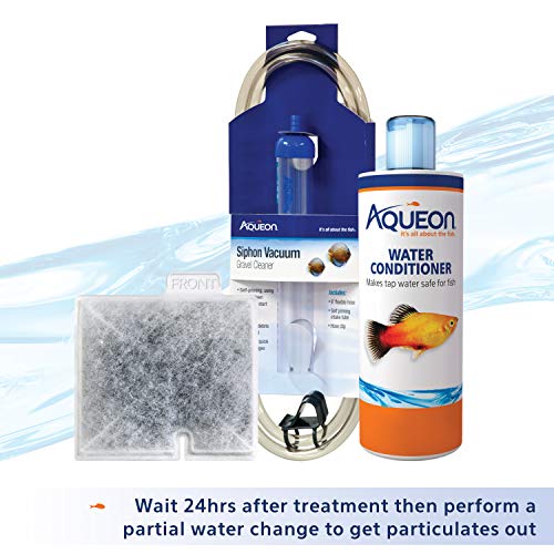 Aqueon Freshwater Aquarium Water Clarifier, Clears Cloudy Fish Tank Water, Safe to Use with Fish and Plants - 8 Ounces (Pack of 12) - size: 16 fluid ounces (Pack of 12)