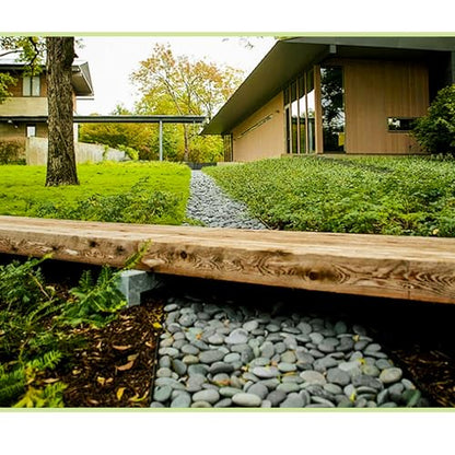 45LB River Rocks,Mexican Beach Pebbles for Plants,Potting,Garden Landscape Stone Paving Stone Grey 1Inch - 2Inch… - size: 45LB, style: Large