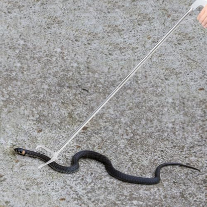 Abaodam Heavy Duty Snake Tongs, 36-Inch Stainless Steel Professional Snake Catcher Tool with Non-Slip Grip, Extended Reptile Grabber Clip Wide Jaw Handling Tool for Outdoor Catch