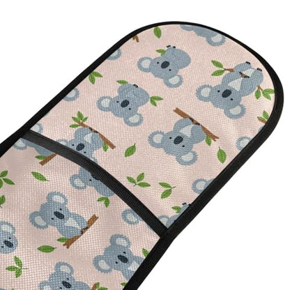 Dual-functionality Mitts and Pot Holders Sets High Heat Resistant Pot Holder Gloves Kitchen Aid BBQ (Koala Bear Pattern Koala) - color: Koala Bear Pattern Koala