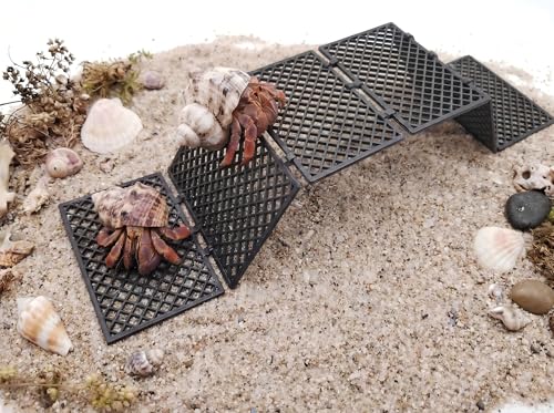 Hermit Crab Climbing Platform, Foldable Habitat Ladder | Creates customizable climbing paths that encourage natural exploration while maximizing vertical space hermit crab habitats - color: Black