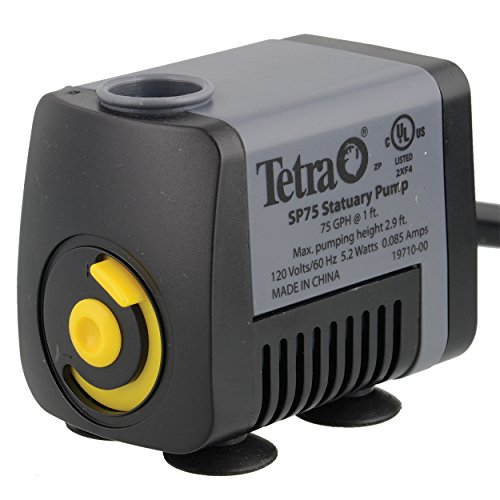 TetraPond Statuary Pump 75 GPH, Powers Small and Tabletop Fountains