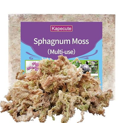 Sphagnum Moss 1.2 lb for DIY Moss Pole, Great Potting Mix for Indoor Plants, Help with Maintain Humidity - size: 1.2 lb
