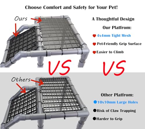 Extra Large Turtle Basking Platform, Turtle Tank Accessories | Sturdy and Stable Standing Dock with Non-Slip Ramp for Large and Heavy Turtles Fit for75-120 Gallon Tanks - size: Basking Platform 13.4" W × 7.7" D