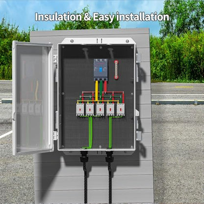 Namunanee Outdoor Electrical Junction Box, ABS Water Resistant Enclosure with Internal Mounting Panel & Hinged Cover, 15.7" H* 11" L* 5.9" W - size: 15.7"H x 11"L x 5.9"W & Standard