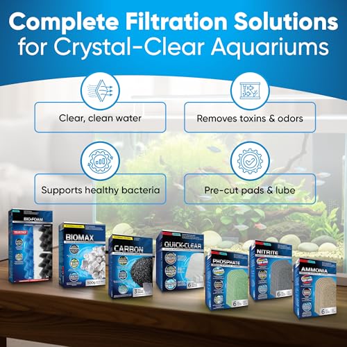 36 Pcs 406/407 Filter Media Canister Filter Maintenance & Replacement Filter Media Kit, Quick Clear, Carbon Bags (300g), Biomax (500g), Bio Foam, Phosphate-Ammonia-Nitrite Remover, Including Mesh Bags - size: 406/407