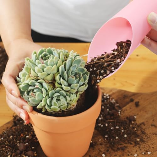 6 Pcs Bonsai Soil Scoops Plastic Garden Shovels | Colorful, Mini Potting Scoops, For Plant Succulent, Lightweight and Durable, For Gardening and Transplanting - style: Blue-pink-green(6pcs)