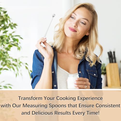 1PCS 1Tablespoon(1tbsp, 3tsp, 15ml) Extra-long Handle Measuring Spoon | 18/8(304) Stainless Steel, Food-Grade, High Precision, Durable, ‌Rust-Free, Dishwasher-Safe, Easy-Read Marking - size: 1tbsp|15ml