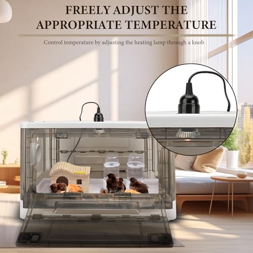 Chick Brooder,Fan Ventilation Circulation Design,Brooder Box for Chicks,Brooder Heater Warms up to 25 Chicks (23″x17″x14″) - size: 23″x17″x14″