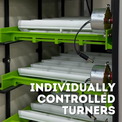 Incubators for Hatching Eggs – 180 Egg Incubator Setter & Hatcher with Automatic Turner & Digital Humidity Control Cabinet, Large Chicken Incubator & Quail Egg Incubator by Hatching Time - size: 180 Eggs, style: Egg Incubator and Hatcher