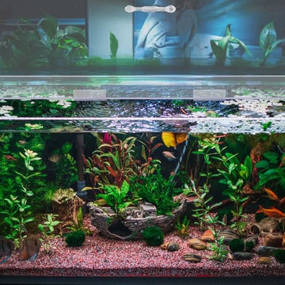 Sieral Aquarium Lids Polycarbonate Canopy 2 Pieces Set 22.95 x 16.61 x 0.12 inch for 75/90/110 Gallon with Center Brace Aquariums Cover Fish Tank Lid with a Hook Knife, Clear - color: Clear, size: 48 x 18 Inch