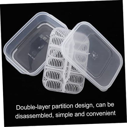Happyyami Reptile Hatching Box Incubation Hatchery for Geckos Lizards Snakes Two Design Holds Eggs Visible Hatching Process Efficient Egg Incubator