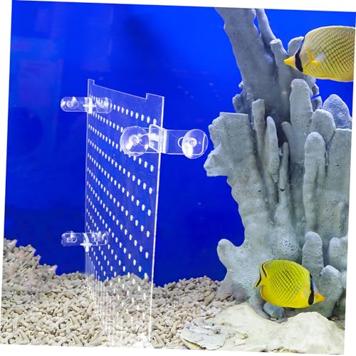 Clear Acrylic Fish Tank Divider for Aquariums Flexible Isolation Plate with Rounded Edges DIY Fit for Various Protects Fish and Prevents Conflicts in Reptile and Shrimp Tanks