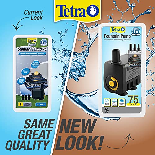 TetraPond Statuary Pump 75 GPH, Powers Small and Tabletop Fountains
