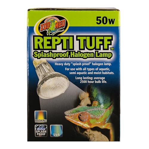 Zoo Med Turtle Tuff Splashproof Halogen Lamp 50 Watts