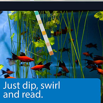 API 5-IN-1 TEST STRIPS Freshwater and Saltwater Aquarium Test Strips 4-Count Box - size: 4-Count