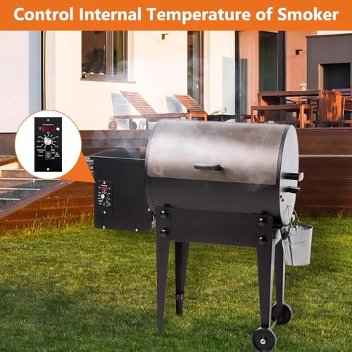 Digital Thermostat Kit Compatible with Traeger Pellet Grills, LED Panel | BAC200 BAC388 BAC389 BAC382 Replacement Parts, 7" RTD Temperature Sensor Probe, Temperature Control Kit, Smoker Grill Upgrade - style: Compatible with Traeger Pellet Grills BAC236 K