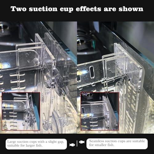 LIYAOLI Aquarium Divider 10 Gal, Clear Acrylic Fish Tank Separator with Suction Cups | Clear acrylic tank divider, strong suction cups hold securely, cut-to-fit design, non-toxic, for betta & cichlid tanks - size: 9.5''x11''(10gal)