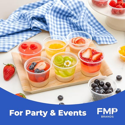 Fit Meal Prep 4 oz BPA Free Condiment Cups, No Lids, Stackable, Multi-Purpose, 250 Pack - size: 4 oz