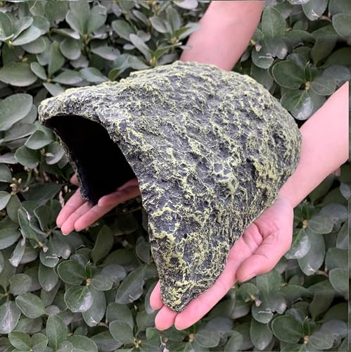 Extra Large Reptile Hide Resin Snake Hides | For Ball Pythons, Simulation Rock, For Habitat Lizard Leopard Gecko Bearded Dragon Turtle, Terrarium Decor