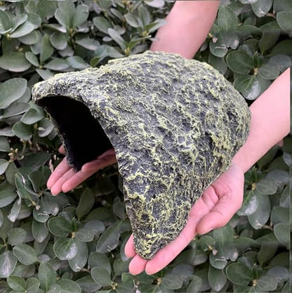 Extra Large Reptile Hide Resin Snake Hides | For Ball Pythons, Simulation Rock, For Habitat Lizard Leopard Gecko Bearded Dragon Turtle, Terrarium Decor