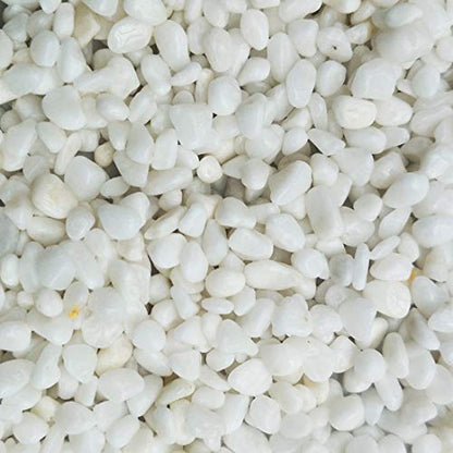 Aquarium Decorative Sands White Gravel Pebbles, 2 Pounds | Fit for Aquariums, Succulent Plants, Terrarium Landscape